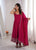 Premium Roman Silk Chanderi Anarkali Suit Set with Pant & Dupatta