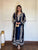 Premium Satin Rayon Embroidered Long Kaftan Set