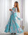 Designer Floral Print Fox Georgette Anarkali Gown