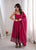 Premium Roman Silk Chanderi Anarkali Suit Set with Pant & Dupatta