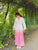 Designer Party Wear Look Pure Roman Silk Top & Plazzo Set