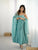 Crunchy Silk Anarkali Suit Set with Swarovski Work & Lace Border Dupatta