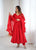 Lucknowi Fox Georgette Anarkali Suit Set with Heavy Sequence Work & Ruffle Dupatta – Ready to Wear