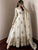 White Peacock Embroidered Trendy Anarkali Suit Set with Dupatta