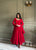 Premium Designer Anarkali Suit with Thread Work & Ruffle Dupatta
