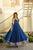 Royal Blue Fendy Silk Gown Set – Elegant Party Wear & Festive Collection