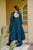 Women's Heavy Vichitra Silk Embroidered Anarkali Suit Set with Palazzo & Dupatta