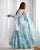Designer Floral Print Fox Georgette Anarkali Gown