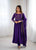 Women’s Royal Purple Anarkali Suit – Stylish Party Wear Long Gown with Dupatta