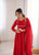 Premium Designer Fox Georgette Long Gown with Rich Flare & Lace Dupatta