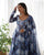 Women’s Pure Soft Organza Silk Marble Print Anarkali Suit Set with Gota Patti Dupatta