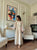 Women's Pure Roman Glass Embroidered Long Kaftan Set with Bottom & Dupatta