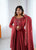 Designer Anarkali Gown Set with Handwork Dupatta & Pant