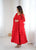 Lucknowi Fox Georgette Anarkali Suit Set with Heavy Sequence Work & Ruffle Dupatta – Ready to Wear