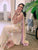 Designer Satin Rayon Kaftan with Shaded Dupatta