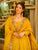 Elegant Crunchy Silk Anarkali Suit Set with Palazzo & Embroidered Dupatta for Women