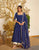 Bandhej Print Faux Georgette Gown Set with Dupatta & Bottom