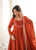 Premium Roman Chanderi Silk Anarkali Suit with Pant & Dupatta