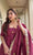 Heavy Natural Crepe Silk Embroidered Anarkali Suit Set with Palazzo & Dupatta