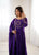 Women’s Royal Purple Anarkali Suit – Stylish Party Wear Long Gown with Dupatta