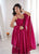 Premium Roman Silk Chanderi Anarkali Suit Set with Pant & Dupatta