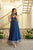 Royal Blue Fendy Silk Gown Set – Elegant Party Wear & Festive Collection