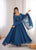 Premium Designer Fox Georgette Long Gown with Rich Flare & Lace Dupatta