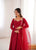 Designer Lace Work Anarkali Gown with Net Dupatta