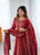 Designer Anarkali Gown Set with Handwork Dupatta & Pant