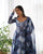 Women’s Pure Soft Organza Silk Marble Print Anarkali Suit Set with Gota Patti Dupatta