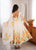 Women's Heavy Organza Silk Floral Print Anarkali Gown Set with Dupatt