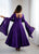 Women’s Royal Purple Anarkali Suit – Stylish Party Wear Long Gown with Dupatta