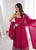 Premium Roman Silk Chanderi Anarkali Suit Set with Pant & Dupatta